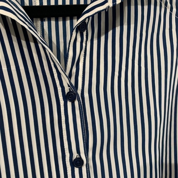 SIMON EXCLUSIF CONTEMPORAINE - stripes top sleeveless size medium - tunic - Picture 4 of 8